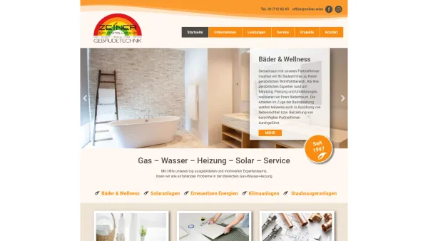 Website Screenshot: ZEINER KG - Zeiner – Installateur - Date: 2023-06-15 16:02:34
