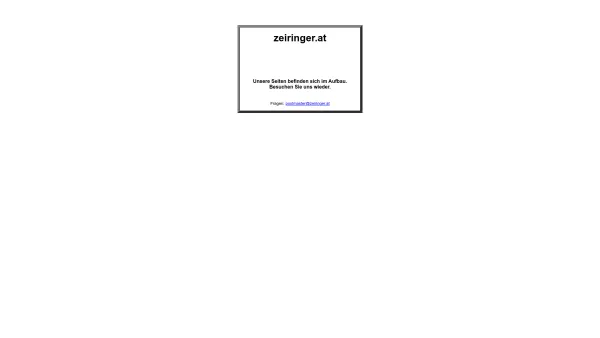 Website Screenshot: Der Meisterinstallateur - zeiringer.at - Date: 2023-06-26 10:25:33