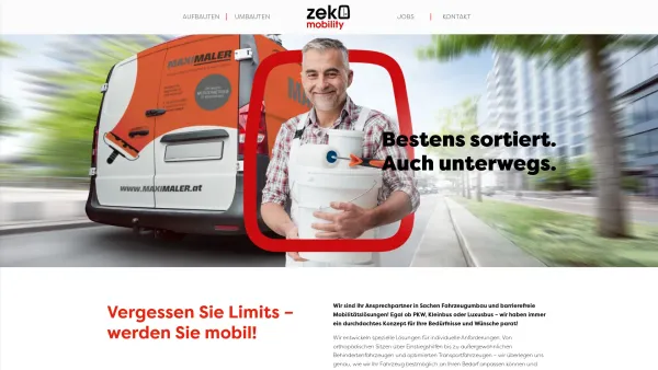 Website Screenshot: Zeko Mobility e.U. - Behindertengerechte Fahrzeuge | Zeko Mobility | Leonding - Date: 2023-06-14 10:46:53