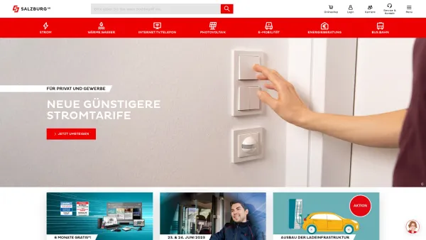 Website Screenshot: Neuhofer TV NET GmbH - Salzburg AG für Energie, Verkehr & Telekommunikation - Date: 2023-06-26 10:25:36