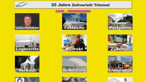 Website Screenshot: Zeltverleih Ing. Reinhold Trimmel Traun in Oberösterreich - Zeltverleih, Zelt Trimmel, Traun in Oberösterreich - Österreich - Date: 2023-06-15 16:02:34