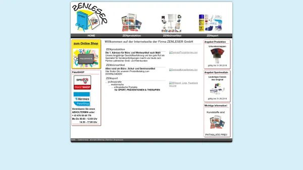 Website Screenshot: Zenleser GmbH - Zenleser - Home - Date: 2023-06-26 10:25:36