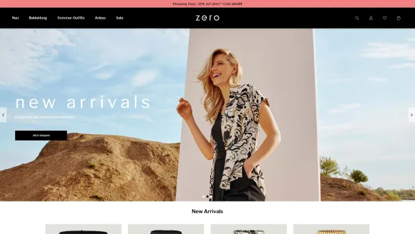 Website Screenshot: Orez Zero Online Store - Damenbekleidung online kaufen | zero - Date: 2023-06-26 10:25:36