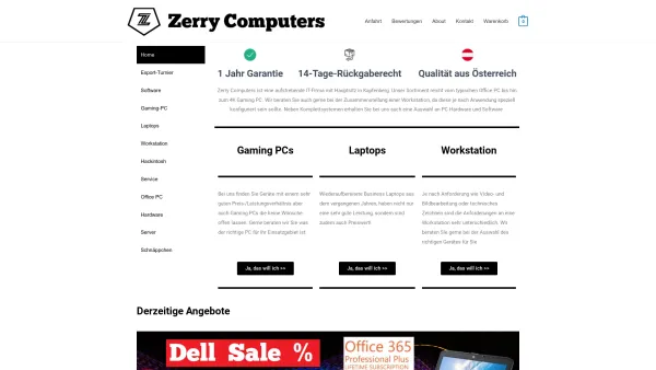 Website Screenshot: Zerry Computers e.U. - Home - Zerry Computers - Date: 2023-06-14 10:46:27