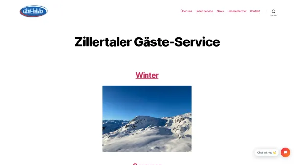 Website Screenshot: Zillertaler Gäste Service - Zillertaler Gäste-Service ZGS.at - Date: 2023-06-26 10:25:36