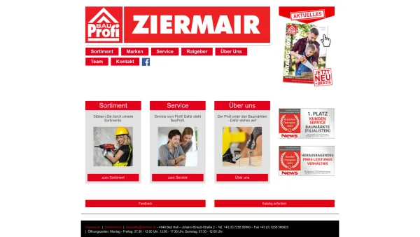 Website Screenshot: ZIERMAIR GmbH & CoKG - BauProfi Ziermair - Bauprofi - Date: 2023-06-26 10:25:39