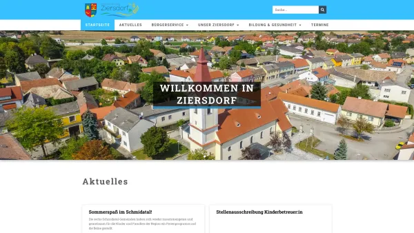 Website Screenshot: Gemeindeamt Marktgemeinde Ziersdorf - Marktgemeinde Ziersdorf - Date: 2023-06-26 10:25:39