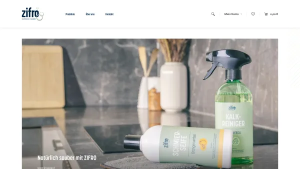 Website Screenshot: Zifro KG - ▷ ZIFRO – Natürlich sauber | Natürliche Reinigungsmittel aus Österreich - Date: 2023-06-26 10:25:39