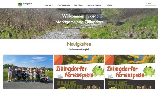 Website Screenshot: Gemeindeamt Zillingdorf.at - Home | Zillingdorf - Date: 2023-06-26 10:25:39