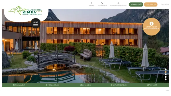 Website Screenshot: Hotel Alpenhof Zimba*** - Alpenhotel Zimba im Brandnertal - Date: 2023-06-26 10:25:39
