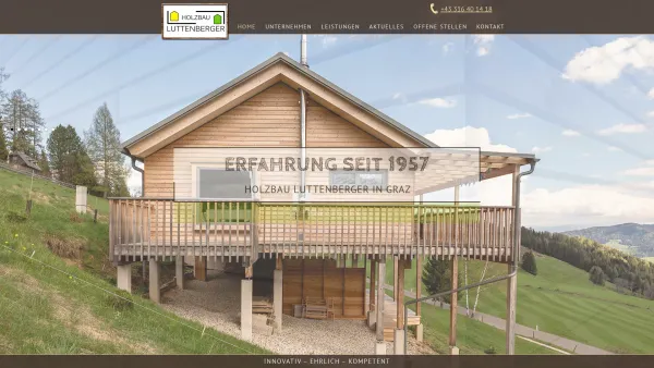 Website Screenshot: Zimmerei Luttenberger - Zimmerei - Holzbau Luttenberger in Graz - Date: 2023-06-26 10:25:39