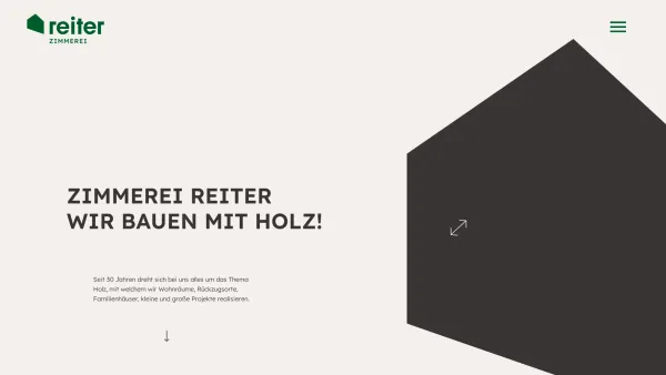 Website Screenshot: Zimmerei Reiter - Zuhause - Zimmerei Reiter - Date: 2023-06-26 10:25:39