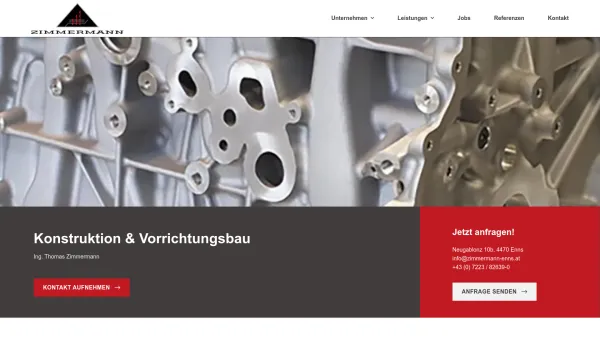 Website Screenshot: Zimmermann Konstruktionen Werkzeugbau Bijouterie - Startseite - Zimmermann - Date: 2023-06-26 10:25:39