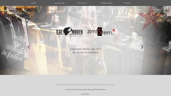 Website Screenshot: *** zimtstern ** - Ilse Moden & Zimt Stern - Faszination Mode seit 1970 - Date: 2023-06-26 10:25:39