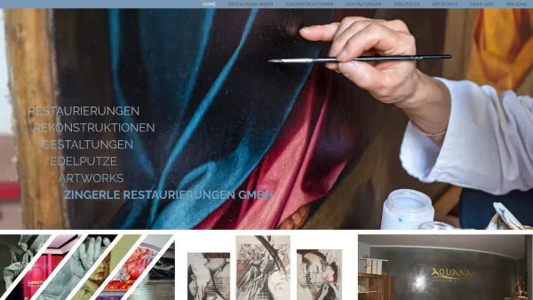 Website Screenshot: Gebr. Zingerle OHG Art Restauro GmbH - Gebr. Zingerle OHG - von Restaurierungen bis zu Artwork - Date: 2023-06-26 10:25:39