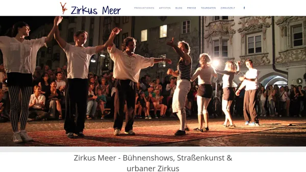 Website Screenshot: Verein Zirkus theaterzirkus - Home - Zirkus Meer - Date: 2023-06-14 10:46:30