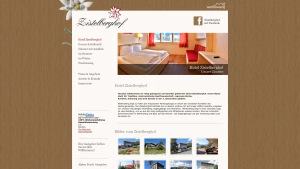 Website Screenshot: Ferienhof & Restaurant Zistelberghof - Zistelberghof - Date: 2023-06-26 10:25:41