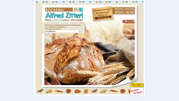 Website Screenshot: Bäckerei Alfred Zitterl - bäckerei alfred zitterl - Date: 2023-06-26 10:25:42