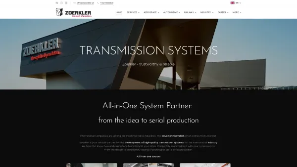 Website Screenshot: Friedrich Zörkler Maschinenbau Zahnräder Walzen - Zoerkler Transmission Systems | All-in-one system partner - Date: 2023-06-14 10:37:55