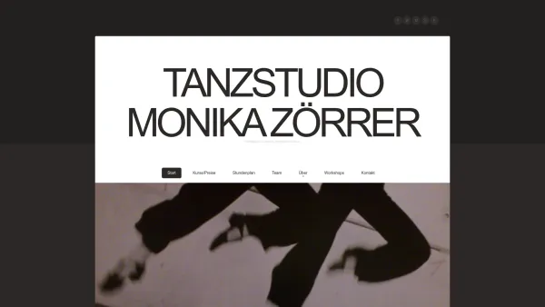 Website Screenshot: Tanzstudio Monika Zörrer - Home - Date: 2023-06-14 10:46:30