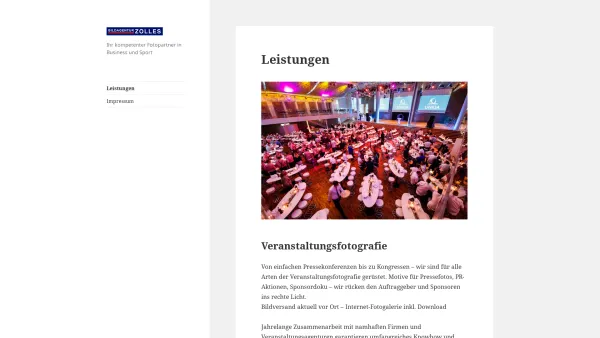 Website Screenshot: bildagentur zolles - Ihr kompetenter Fotopartner in Business und Sport - Date: 2023-06-26 10:25:42