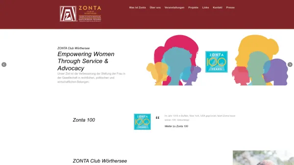 Website Screenshot: Zonta Club Wörthersee - ZONTA Wörthersee - Date: 2023-06-26 10:25:42