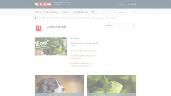 Website Screenshot: Zoo Frosch - Zoofachhandel - WKO.at - Date: 2023-06-26 10:25:42