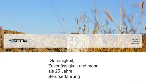 Website Screenshot: zt tuttner - Vermessungsbüro DI Benedikt Tuttner - Date: 2023-06-26 10:25:42