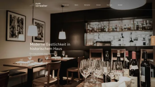 Website Screenshot: Hotel Verwalter Verwalter Hotel Vinothek Garni GmbH - Boutiquehotel mit Charme - Zum Verwalter - Date: 2023-06-14 10:46:30