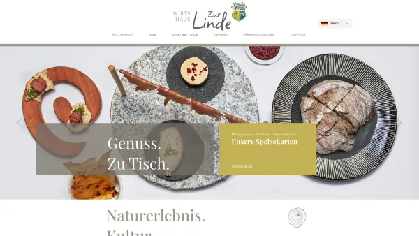 Website Screenshot: Zur Linde Fam. Polak Hotel, Wirtshaus & Restaurant - Restaurant & Hotel | Restaurant & Hotel „zur Linde“ | Mistelbach - Date: 2023-06-26 10:25:45