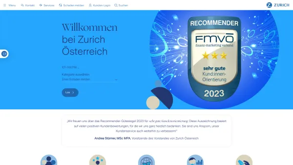 Website Screenshot: ANTONOFF Versicherungsmakler ZÜRICH VERSICHERUNG ÖSTERREICH - Versicherungen für Privatpersonen - Zurich - Date: 2023-06-26 10:25:45