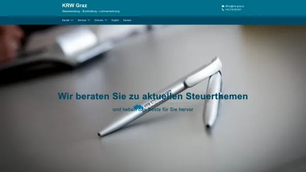 Website Screenshot: Dr. Zwach Steuerberatungs KEG - KRW Graz Steuerberatung - Ihr Steuerberater in Graz - Date: 2023-06-26 10:25:45