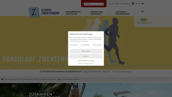 Website Screenshot: Gemeindeamt der Marktgemeinde Zwentendorf an der Marktgemeinde Zwentendorf an der Donau - Zwentendorf an der Donau - GEM2GO WEB - Startseite - Date: 2023-06-26 10:25:45