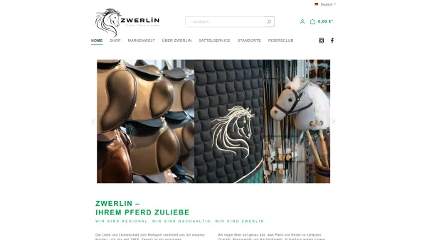 Website Screenshot: Reitsport ZwerlOnline Qualität zu fairen Preisen! - zwerlin.at - Date: 2023-06-26 10:25:45