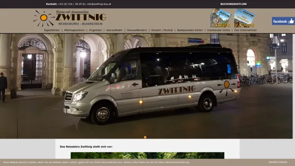 Website Screenshot: Rolf Zwittnig Busreisen - Zwittnig - Reisebüro - Busreisen, 8054 Seiersberg - Date: 2023-06-26 10:25:47