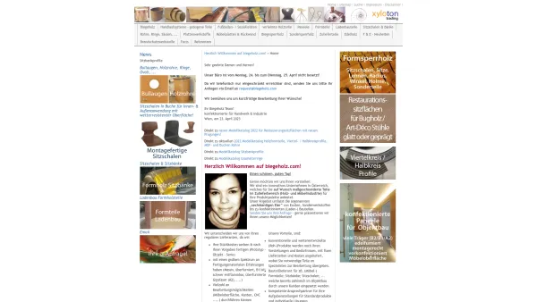Website Screenshot: xyloton trading GmbH. Biegeholz.com - Herzlich Willkommen auf biegeholz.com! - Home - Date: 2023-06-26 10:25:47