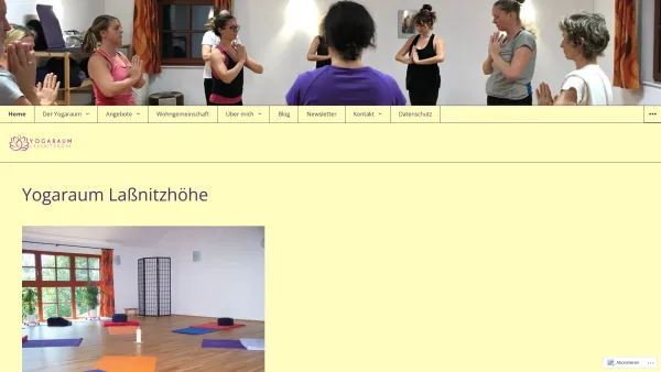 Website Screenshot: Yogaraum Laßnitzhöhe - Yogaraum Laßnitzhöhe – Yoga, Gesundheit und Spiritualität - Date: 2023-06-26 10:26:52