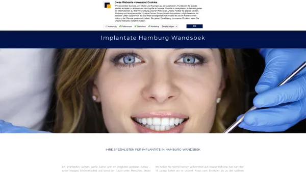 Website Screenshot: Zentrum fuer Zahnimplantate in Hamburg - Quarree Dental | Implantate für Hamburg und Wandsbek | Zahnarzt Hamburg Wandsbek - Date: 2023-06-15 16:02:34