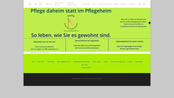 Website Screenshot: Nicoleta Agentur für 24-Stunden-Betreuung e.U, Krems/Donau - Pflege daheim statt im Pflegeheim, so wie Sie es gewohnt sind - Date: 2023-06-26 10:26:52