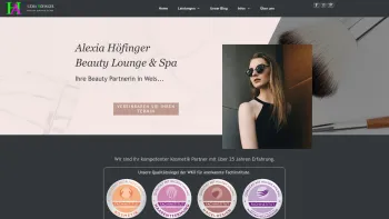 Website Screenshot: Alexia Höfinger Beauty Lounge & Spa - Home - Alexia Höfinger Beauty Lounge & Spa - Date: 2023-06-15 16:02:34