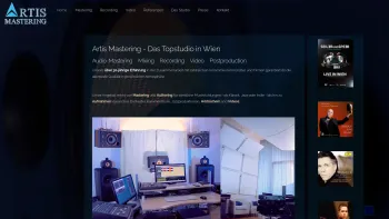 Website Screenshot: Artis Mastering - Musikstudio | Mastering-Studio - Date: 2023-06-26 10:25:48