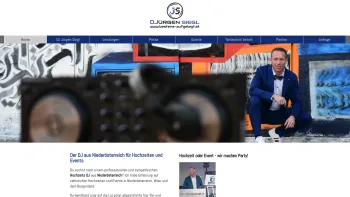 Website Screenshot: DJ Jürgen Siegl "bestens-aufgelegt" - Hochzeits DJ aus Niederösterreich für ihr Event buchen - Date: 2023-06-15 16:02:34