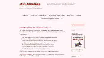 Website Screenshot: Wiener Bücherschmaus Verein für Leseförderung und Buchkultur - Antiquariat und Leseförderung › Wiener Bücherschmaus - Date: 2023-06-26 10:25:50