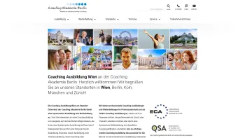 Website Screenshot: Coaching Akademie Berlin Standort Wien - Systemische Coaching Ausbildung Österreich | Coaching Akademie Berlin - Date: 2023-06-22 15:00:01