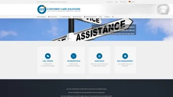 Website Screenshot: customer care solutions Call Center Betriebs GmbH - Customer Care Solutions Assistance & Call Center Services - Date: 2023-06-22 15:00:01