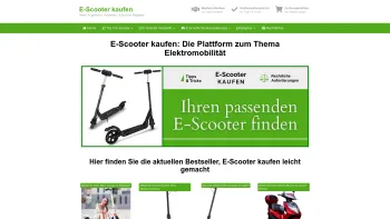 Website Screenshot: E-Scooter kaufen - E-Scooter kaufen - Straßenzulassung - Tipps & Tricks - E-Scooter kaufen - Date: 2023-06-15 16:02:34