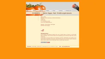 Website Screenshot: ESSBARES Ernährungstraining und Stoffwechselanalyse (Metabolic Typing) - Katrin Egger, Dipl. Ernährungstrainerin, Metabolic Typing, Vomp, Tirol - Date: 2023-06-22 12:13:03