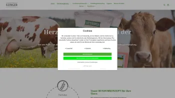 Website Screenshot: Ezinger GmbH - Ezinger - Alles rundum's Tierwohl – Ezinger´s Onlineshop - Date: 2023-06-26 10:25:53