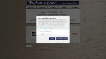 Website Screenshot: Farbenzauber - Farbenzauber - Christian Habe - Date: 2023-06-22 12:13:03