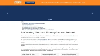 Website Screenshot: Entrümpelung Wien, Niederösterreich und Burgenland - Entrümpelung Wien - unschlagbares Angebot mit profi Team - Date: 2023-06-26 10:25:53